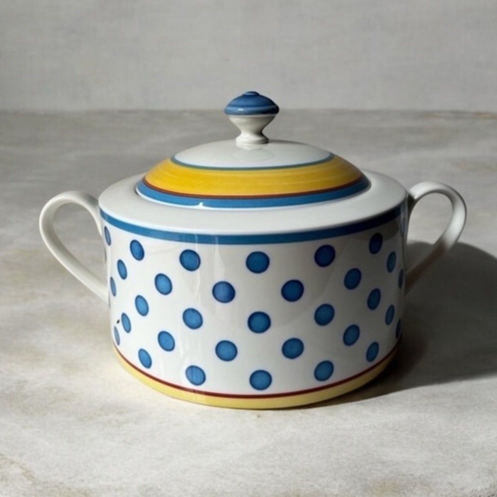 Polka Dot Villeroy & Boch Twist Anna Tureen Serving Dish vegetables dish..